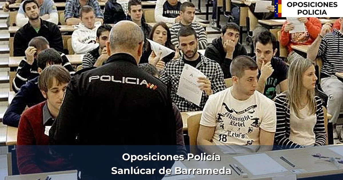 Oposiciones policía en Sanlúcar de Barrameda